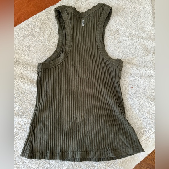 Free People Green Workout Tank - Picture 2 of 3